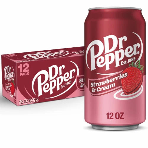 Dr Pepper - Strawberry Cream Soda  1x12pk