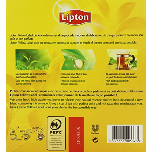 Lipton Yellow Label Quality No. 1 Finest Tea Blend 100 Btl. 150g