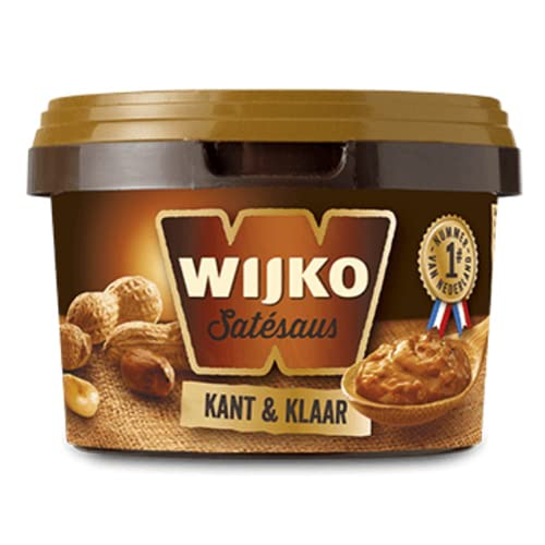 Wijko Satay Sauce Ready-Made 500g – Authentic Dutch Peanut Sauce for Grilled Meats