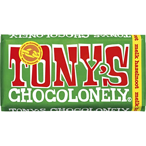 Tony's Chocolonely Melk Hazelnoot Chocolade Reep – 180 Gramm