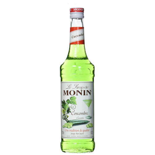 Monin Cucumber Syrup 70cl Fresh Crisp Flavor for Cocktails Mocktails & More