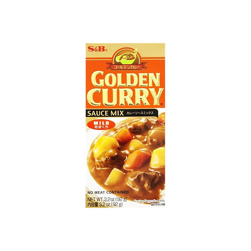 SB Golden Curry Mild 92g Authentic Japanese Curry for Rice Meat & Vegetables