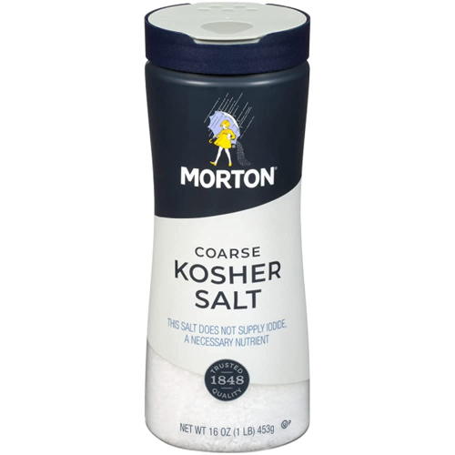 Morton Coarse Kosher Salt 453g Pure Seasoning for Cooking Baking & Brining