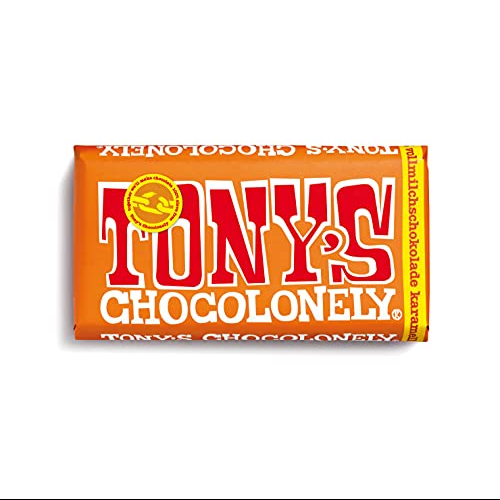 Tony's Chocolonely Chocolade Reep Melk Karamel Zeezout - Melkchocolade Reep - 180 Gramm