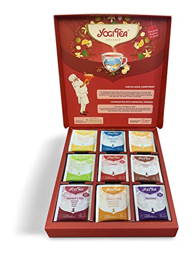 Yogi Tea Organic Selection Box 45 Teabags Variety Pack Caffeine-Free Detox Chai