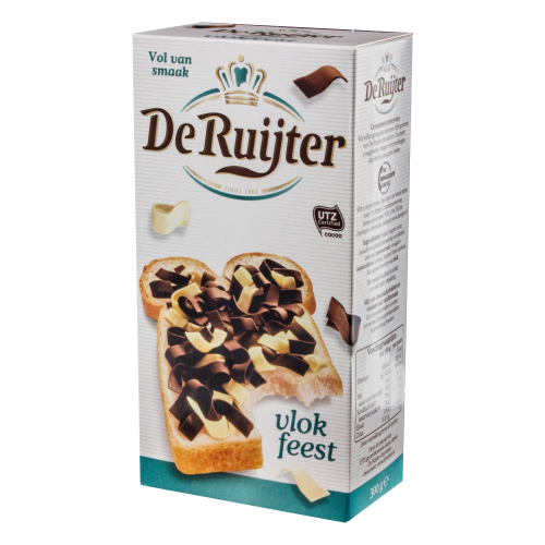 De Ruijter Flake Party 300g Chocolate Sprinkles Sweet Snack for Bread & Desserts