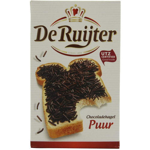 De Ruijter Chocolate Sprinkles Pure 380g - Premium Dutch Cocoa Sprinkles