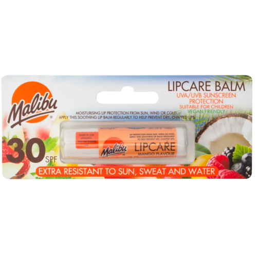 MALIBU 5G SPF 30 Lip Balm Mango, Sun Protection & Moisturizing Lip Care