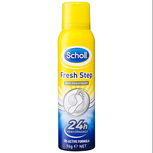 Scholl Fresh Step Anti-Sweat Spray 96 g – Odor Control and Foot Freshness