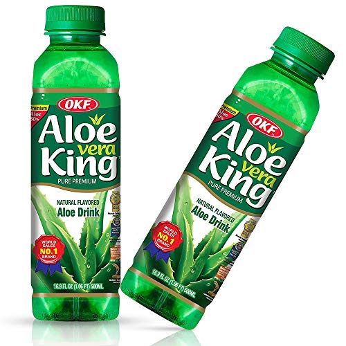 OKF Aloe Vera King Drink Original 500ml 12-Pack Hydrating Aloe Vera Juice