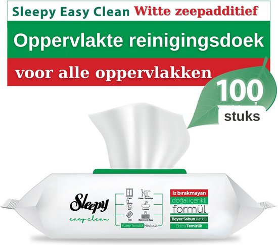 Sleepy Easy Clean Wipes 100 Wipes Streak-Free Fresh Scent Paraben Chlorine-Free