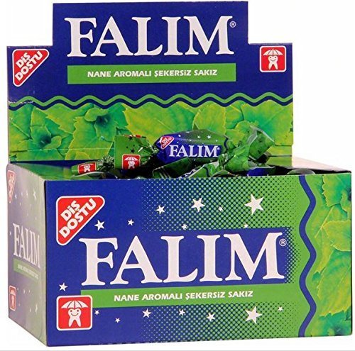 Falim Mint Chewing Gum Box 100 Pieces Long-Lasting Breath Freshening Gum