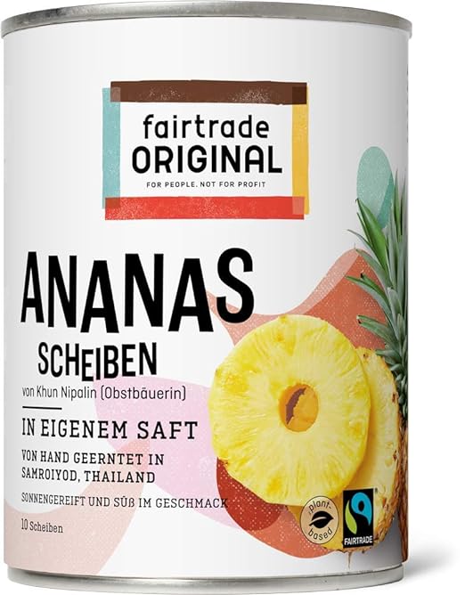 Fairtrade 1/2 Ananas Schijven