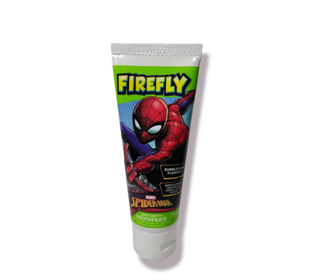 Firefly Spiderman Toothpaste 75ml - Kids Cavity Protection Fruity Flavor