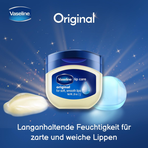 Vaseline Lip Therapy Der Original pflegende Lippenbalsam für optimale Feuchtigkeit (1 x 1 x 7 g)