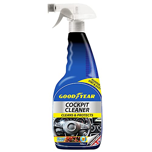 Goodyear Car Cockpit Cleaner 750ml Spray Bottle - Cleans and Protects - Cherry Fragrance