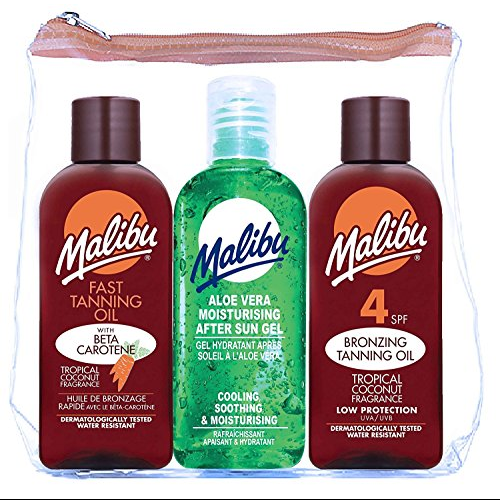 Malibu Travel Pack Tanning Oil-After Sun Gel - 3 x 100 ml