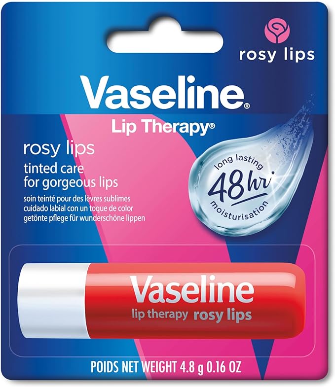 Vaseline Lip Therapy Rosy getönter Lippenbalsam mit Mandel- und Rosenöl (4,8 g) 