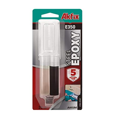 Akfix E350 2K epoxy adhesive; quick adhesive; two-component adhesive for steel and metal