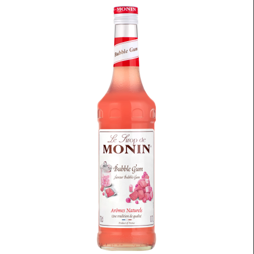 Monin Bubble Gum Syrup 700 ml Flavor Drink Mix for Cocktails Milkshakes