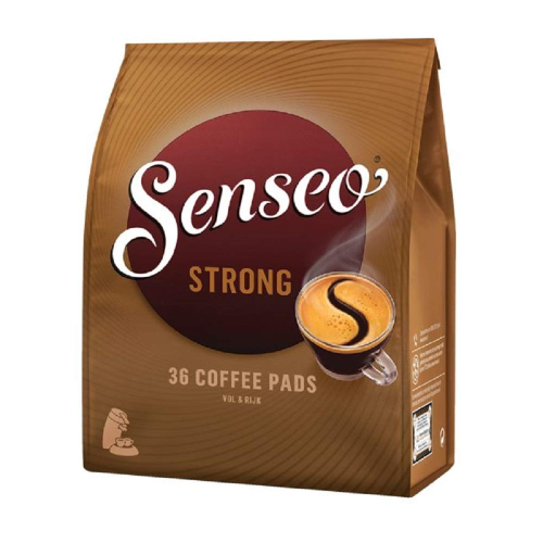 Senseo Coffee Pads STRONG – 36 Premium Pods for Bold, Intense Coffee – Compatible with Senseo Machines