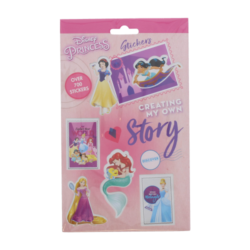 Disney Set 700 Sticker Princesses - Colorful Stickers for Crafts, Gifts & Fun