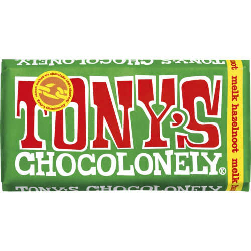 Tony's Chocolonely Milk Haselnuss-Schokoriegel (180g)