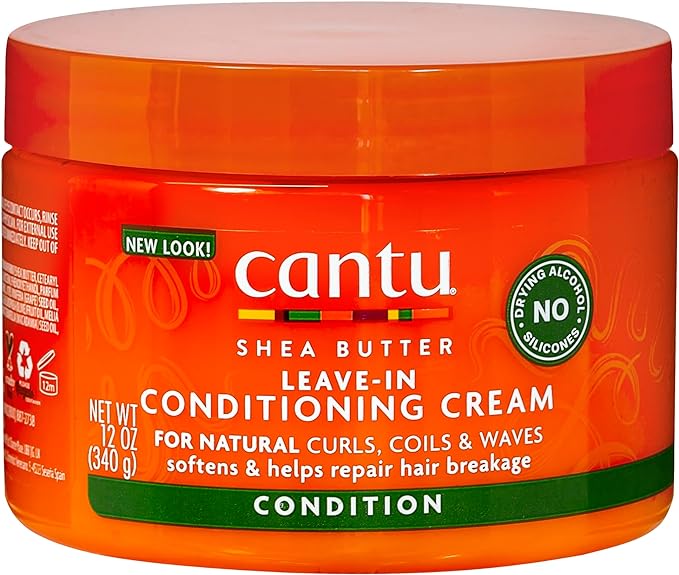 Cantu Shea Natural Leave In Conditioning Cream  1 Pack (1 x 340 g)