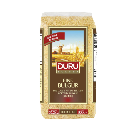 Duru Bulgur Fine 1Kg for Meatballs and Pilafs - Quick & Nutritious Cooking