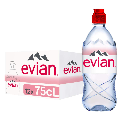Evian Still Natural Mineralwasser 12 x 750 ml