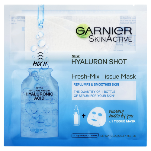 Garnier Fresh Mix Hyaluronic Acid Face Mask Hydrating & Plumping Sheet Mask