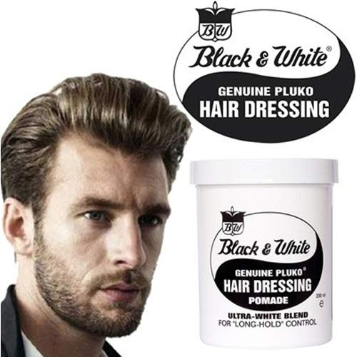 Pluko Black &amp; White Frisierpomade 200 ml