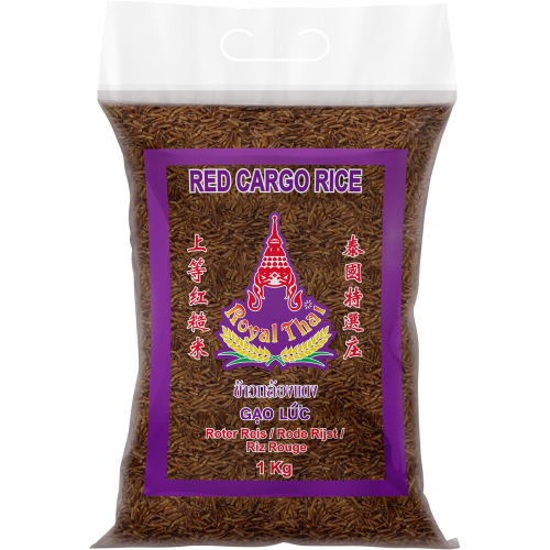 Royal Thai Rice Red Cargo Rice 1 KG Pack Nutrient-Rich Whole Grain Rice