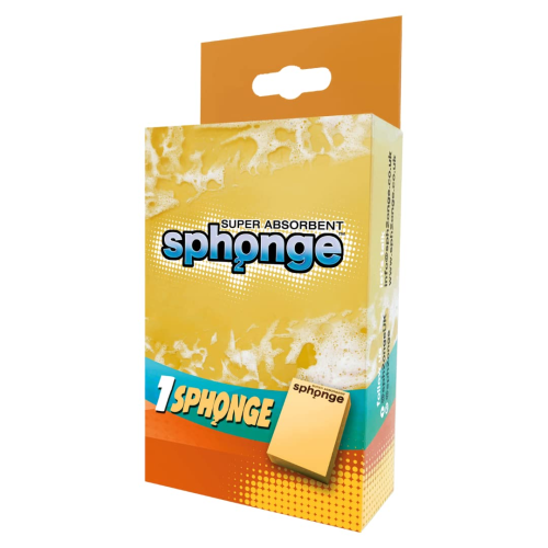 Sphonge Yellow Absorbent Sponge High Efficiency Cleaning Durable Eco-Friendly