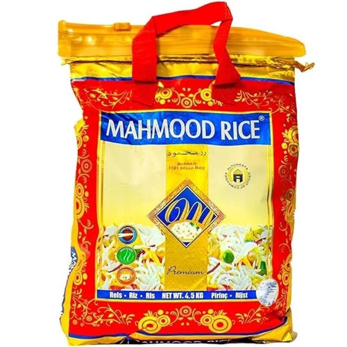 Premium Mahmood Basmati Rice 4.5 kg Bag - Fragrant Long Grain Rice for Authentic Dishes