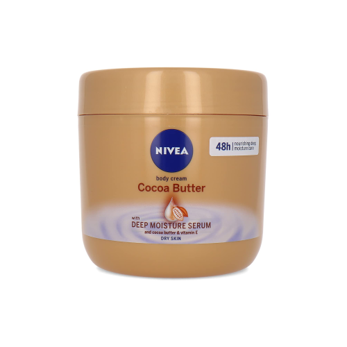 Nivea 48H Cocoa Butter Body Cream 400 ml, Deep Moisturizing & Nourishing Skin Care