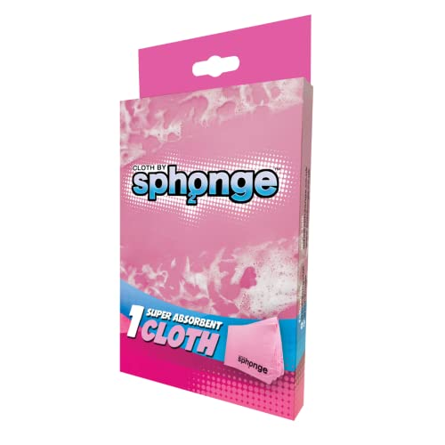 Sph2onge Super Absorbent Cleaning Cloth (Pink)