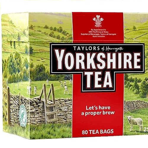 Taylors of Harrogate Yorkshire Tea 80 Tea Bags 250g Rich Full-Bodied Black Tea