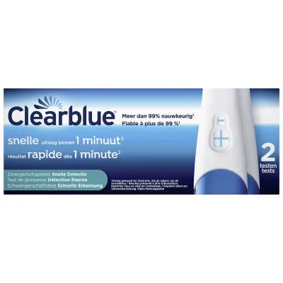 Clearblue Pregnancy Test Rapid Detection - Results Within One Minute - 2 Tests