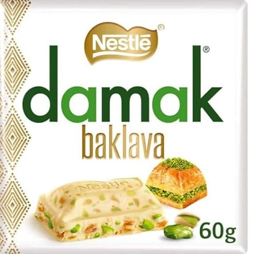 Nestle Damak Baklava - White Chocolate with Delicious Pistachio Flavor (60 g)