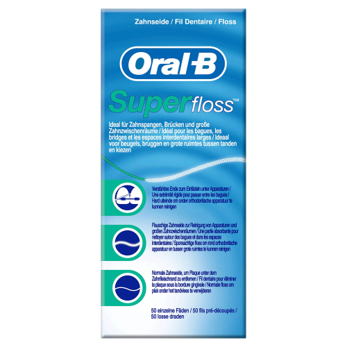 Oral-B Superfloss Zahnseide 50 Fäden