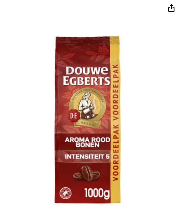 Douwe Egberts Aroma Red Coffee Beans 1kg Premium Blend Rich Aroma Smooth Taste