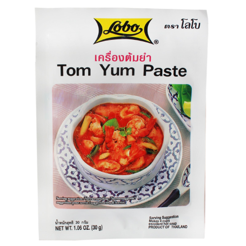 Lobo Tom Yum Paste 12x30g (12 Pack) Authentic Thai Soup Seasoning Mix