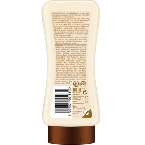 Hawaiian Tropic Satin Protection Sun Lotion SPF 30, (180 ml)