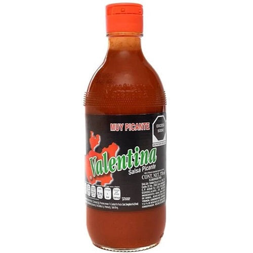 Valentina Black Very Spicy Salsa Muy Picante 370ml Hot Sauce for Tacos &amp; Grilled Meats