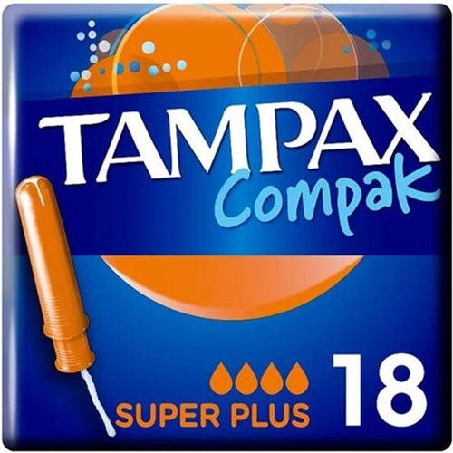 Tampax Compak Super Plus Healthy Product (18 Pieces)