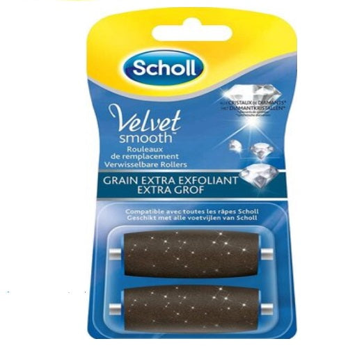 Scholl Velvet Smooth Express Pad Extra Thick Spare 2 Pieces for Pedi Replacement