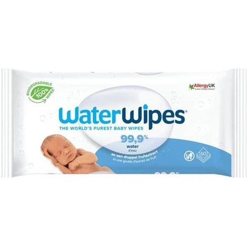 WaterWipes - Baby Wipes - For Sensitive Skin (60 Pieces)