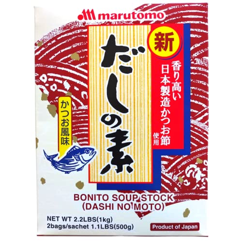 MARUTOMO Dashi no moto, japanisches Würzpulver für Suppen, 1 x 1 kg