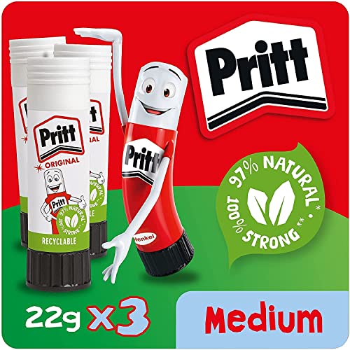 Pritt Klebestift, 3er Pack (3 x 22 g)